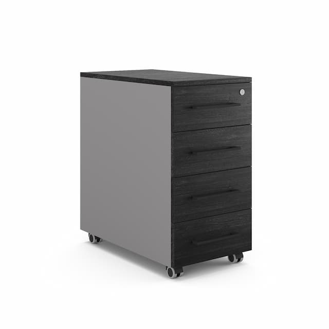 Тумба мобильная Kobor TМ4-40/80 aluminum/wood