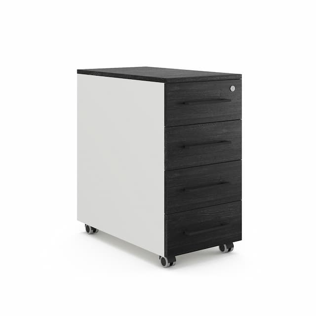 Тумба мобильная Kobor TМ4-40/60 white/wood