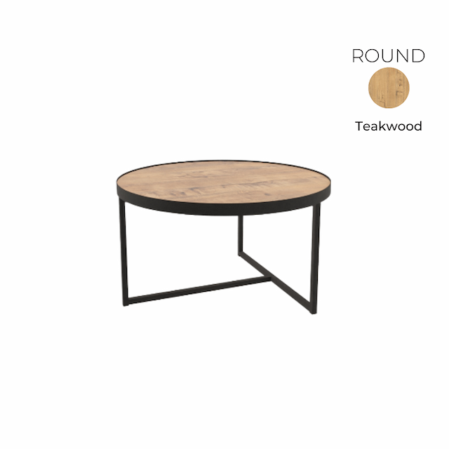 Стол журнальный круглый Алсав 21ROUND.008 Teakwood
