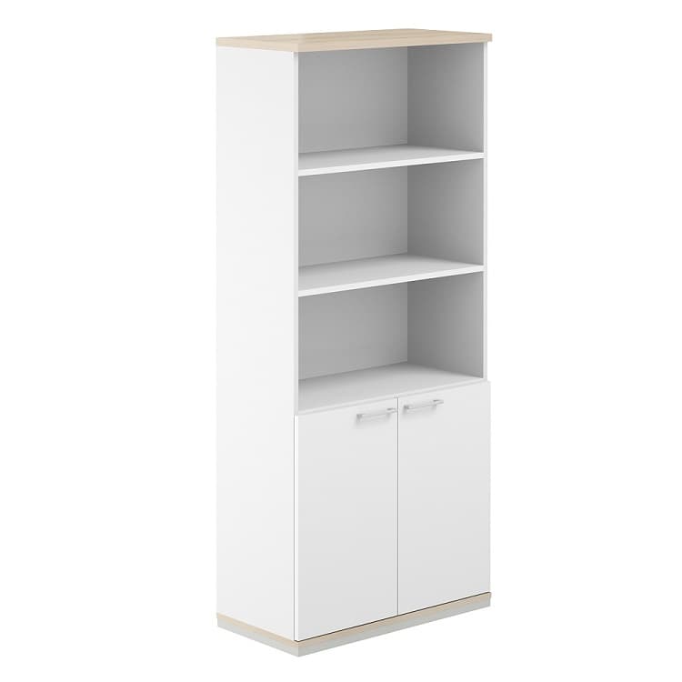 Шкаф полуоткрытый Norden Allegro AG.220.WH.AR.WH