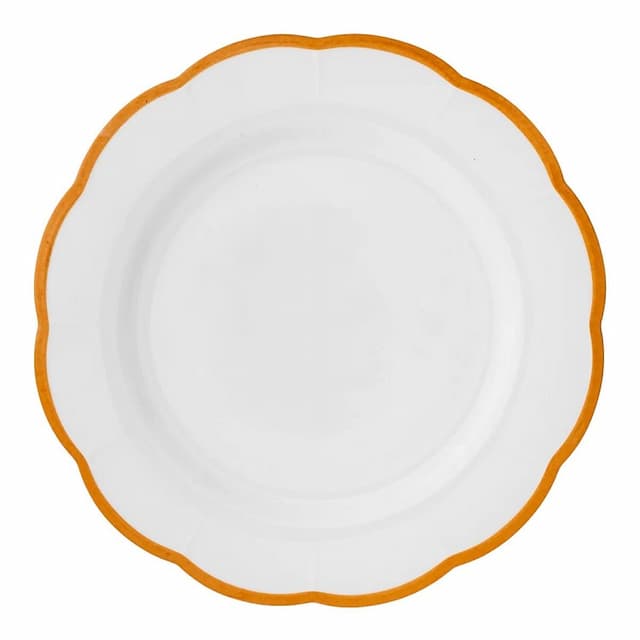 Блюдо круглое с цветным кантом (охра) 31,5 см Bitossi Petalo PET00428 Bordo ocra