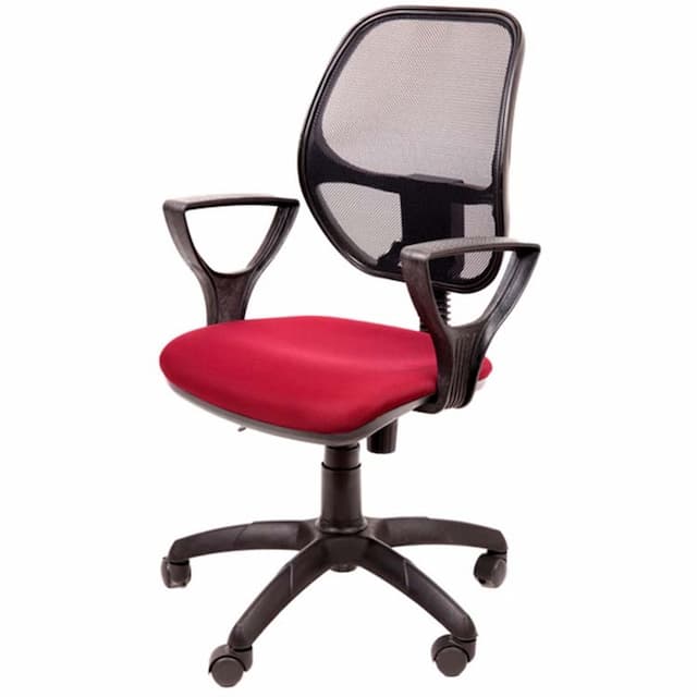 Кресло компьютерное Мирэй Марс new Гольф люкс (красный), ткань цветная серия В