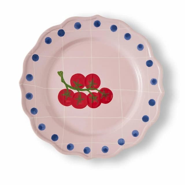 Блюдо круглое Ø 30 см Bitossi Quadri QRI00328 Rosa