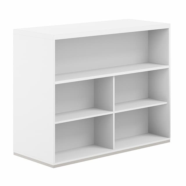 Стеллаж-комбо 1438 двухсторонний Norden Allegro AG.255.101.675.WH с топом и экраном ЛДСП