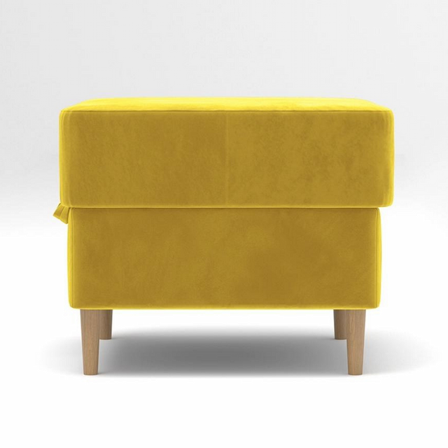Пуф Мастерфабрик Дэйо Saga yellow ткань рогожка