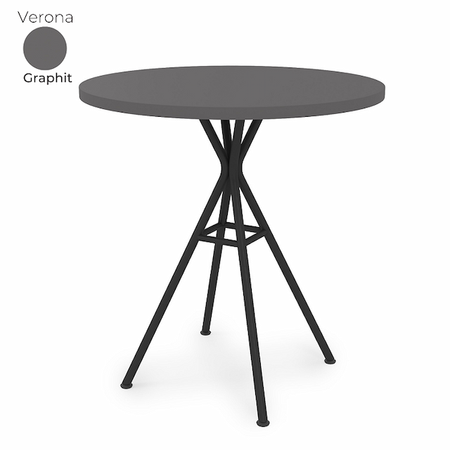 Стол обеденный круглый Алсав 21Verona.007.R Graphit