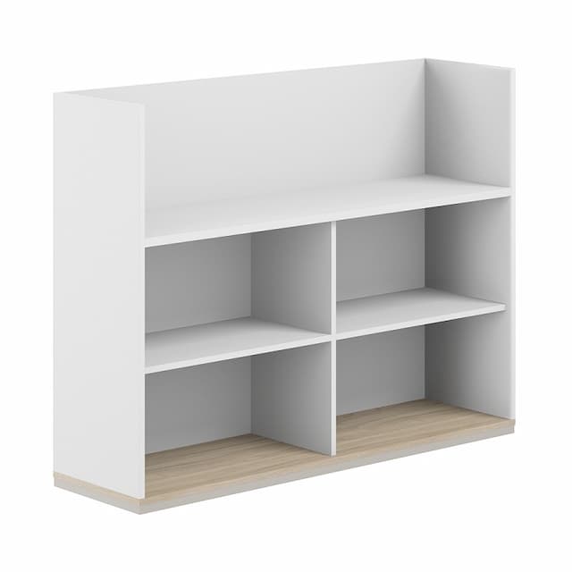 Стеллаж-комбо 1638 односторонний Norden Allegro AG.253.300.673.WH с экраном ЛДСП