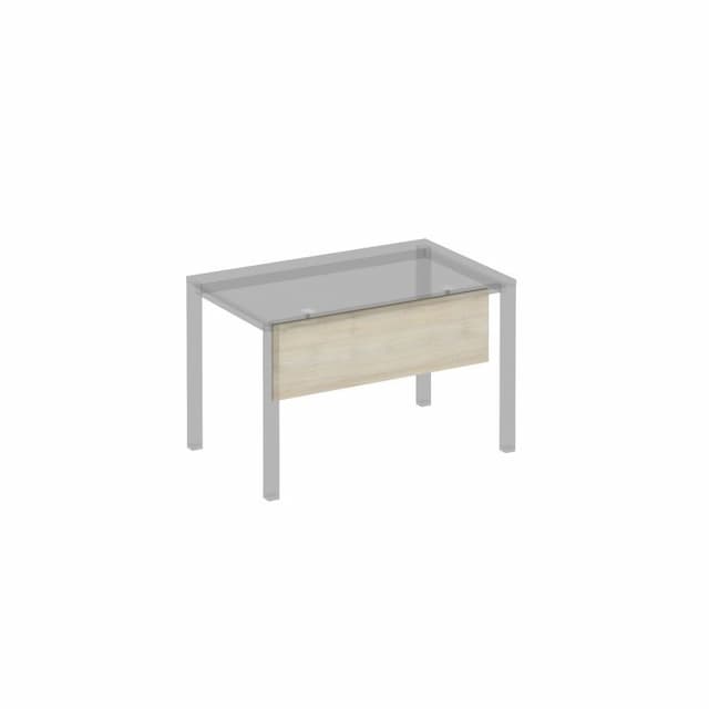 Экран стола защитный (ДСП) с кронштейнами для стола 120 на белом металлокаркасе МП2, КФ Юнитекс Комфорт КФ К.Б 812 ДШ дуб шамони