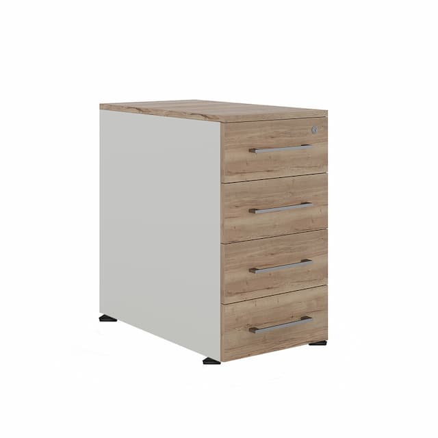 Тумба приставная Kobor TS4-40/70 white/natural