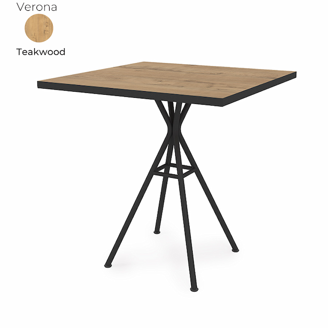 Стол обеденный квадратный Алсав 21Verona.007.K Teakwood