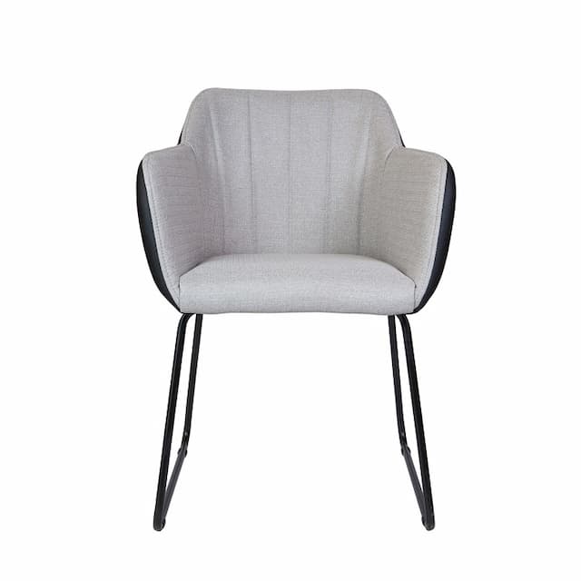 Кресло Norden Bravo BR-02-01 (серая ткань / черная экокожа)