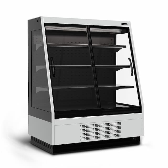 Витрина холодильная Carboma Tokyo 2 F16-08 VV 1,3-1 0300 STANDARD фронт X1 (версия 2.0) (9006-9005)